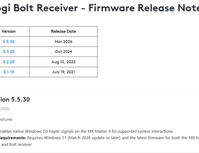 隐藏功能提前解锁：罗技 MX Master 4 率先支持微软 Win11 原生触控反馈