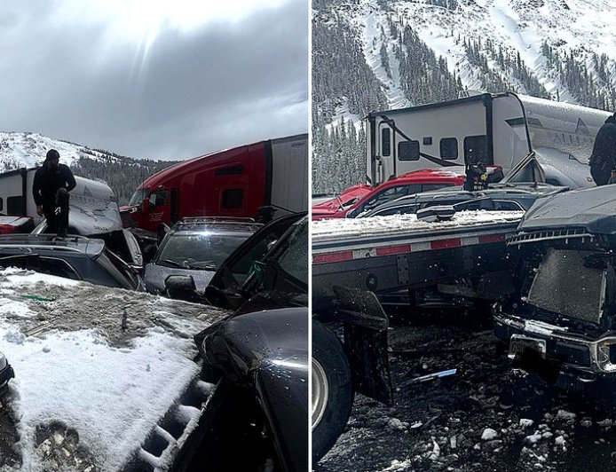 Colorado highway descends into chaos after massive 75-vehicle pileup, amid hazardous winter weather