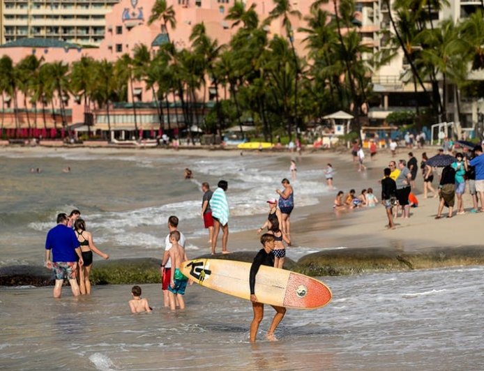 Dangerous water warnings hit trendy vacation spot after powerful storm pounds area