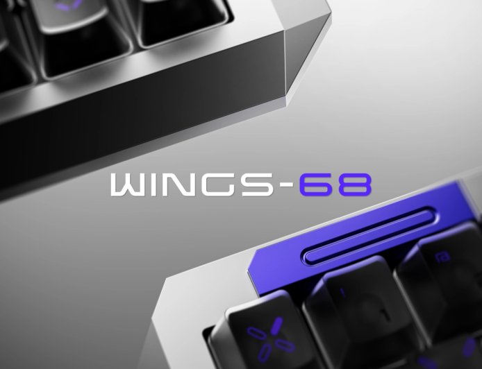 棱角分明：金河田预热品牌首款全铝旗舰级磁轴键盘 WINGS-68