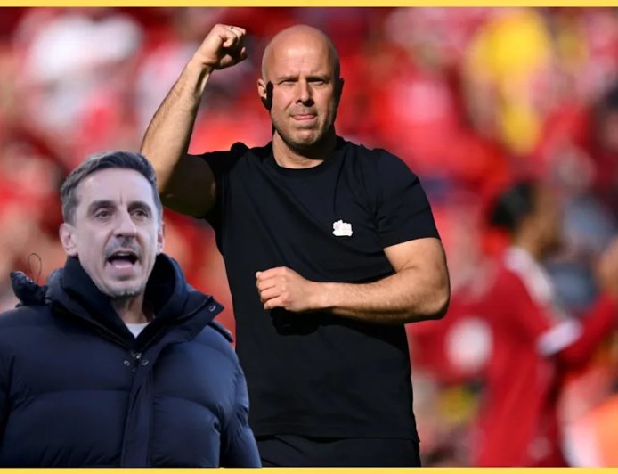 Gary Neville gives very early 2026/27 prediction for Liverpool as Arne Slot backed to stay put
