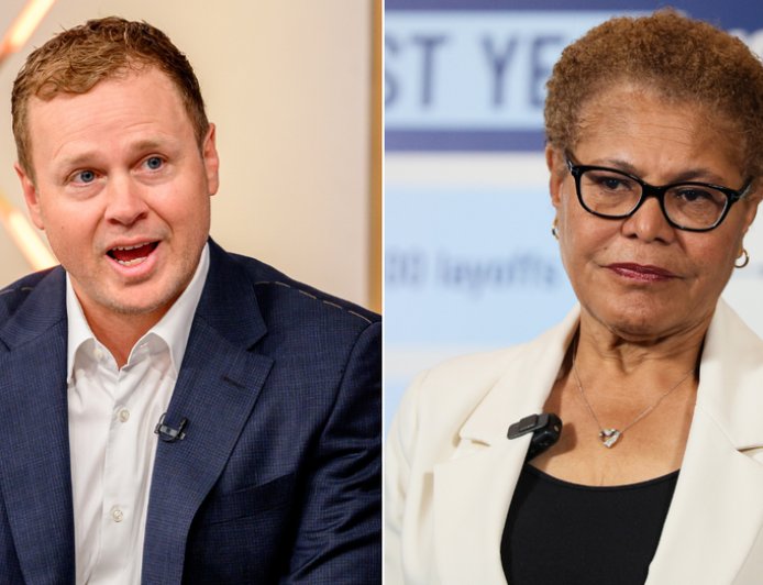 Former reality TV personality Spencer Pratt lashes out at LA Mayor Karen Bass over 'insane, psycho' comments