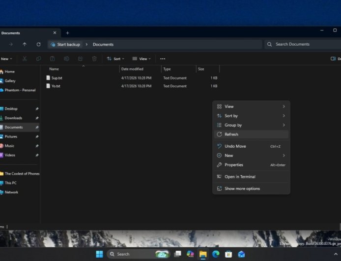 Windows 11右键菜单终于加回“刷新”
