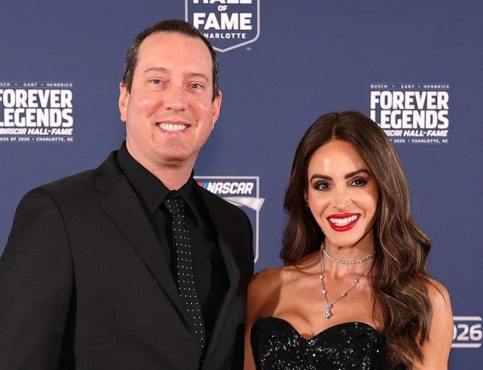 Kyle Busch's Wife Samantha Breaks Down in Tears Ahead of Moment of Silence