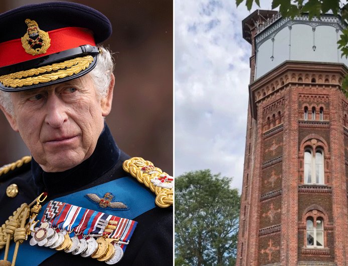 Rentals now allowed in historic water tower on King Charles' Sandringham Estate where royals spend Christmas